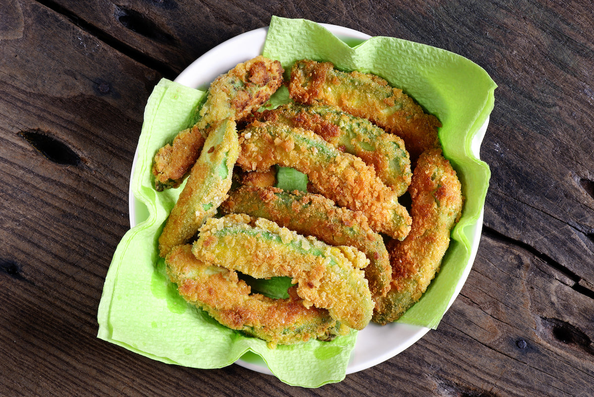 Oil-free and gluten-free "fried" avocado (AKA the perfect veggie burge – MamaSezz