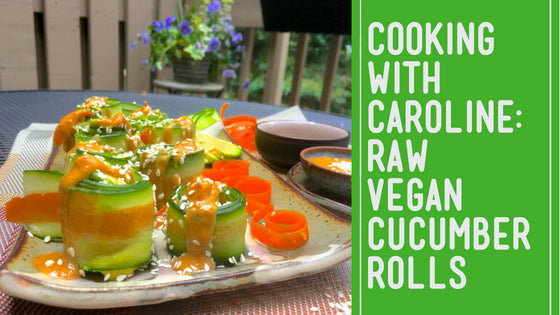 plant based cucumber rolls