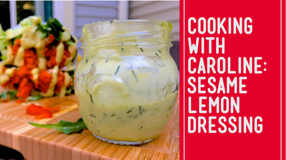 oil free sesame lemon dressing