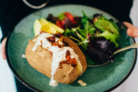 Vegan Chili Stuffed Potato 