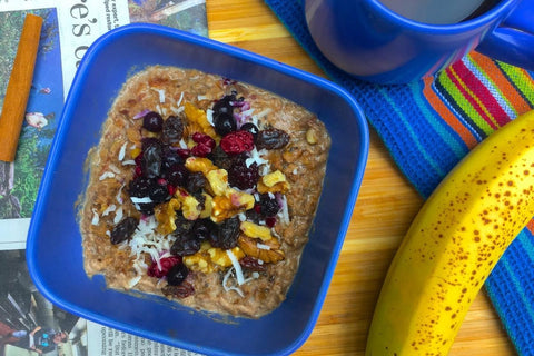 Two ingredient plant based breakfast possidge