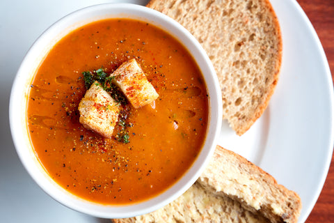 Two ingredient vegan tomato soup