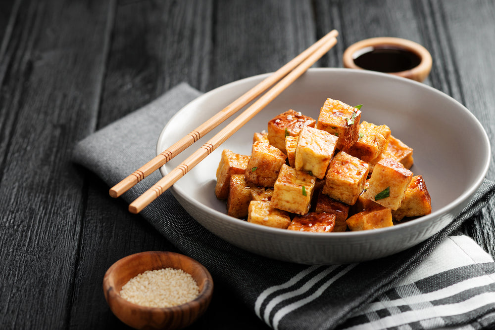 Super easy oil free tofu marinade