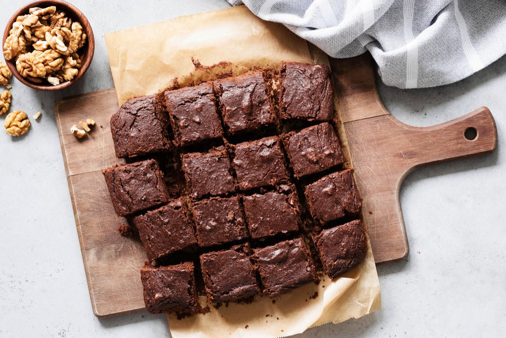 plant based fudgy vegan brownie