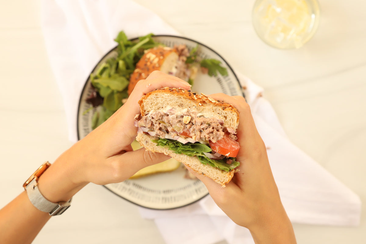 Aunt Mary's Chik'n Salad vegan protein meals