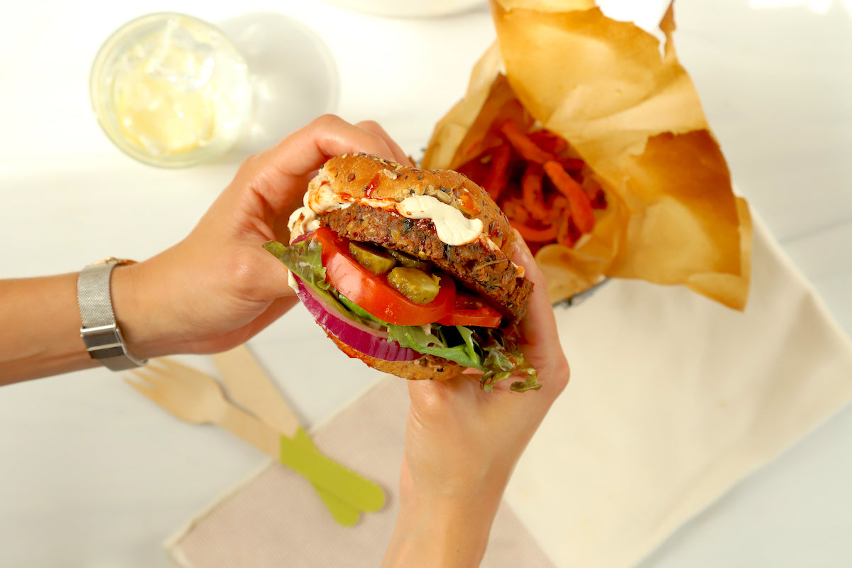 High Protein Burger plant based protein meals