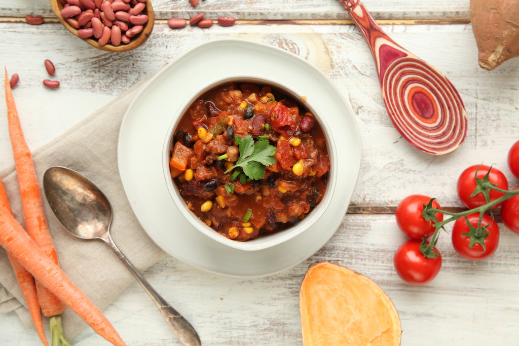 MamaSezz whole food plant based prepared meals Millie's Chili