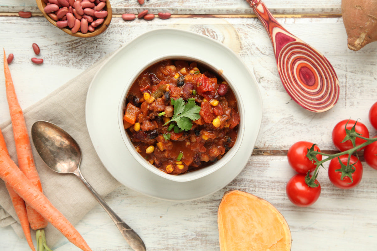 MamaSezz whole food plant based prepared meals Millie's Chili