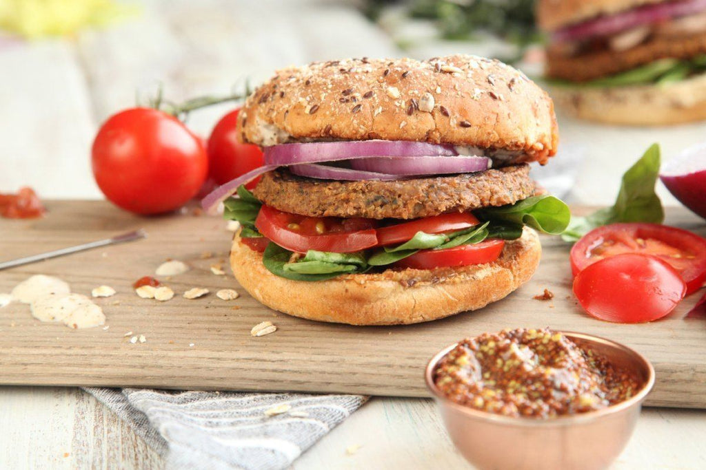 high protein burger Vegan meal delivery