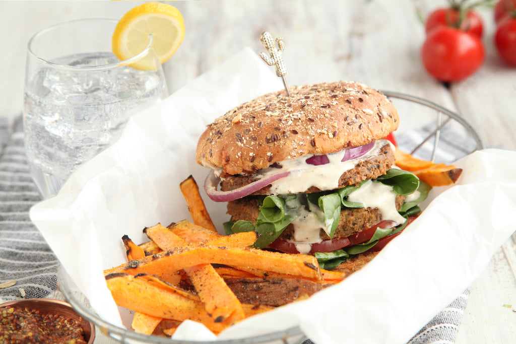 Mamasezz plant based high protein burger