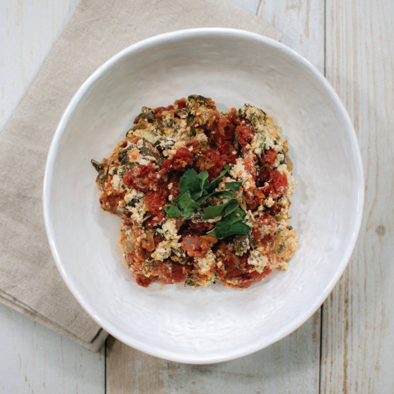 Ricotta-Style Mushroom and Tomato Bake 