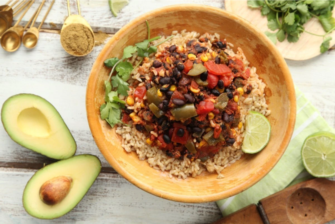 vegan weight loss meal plan black bean bowl