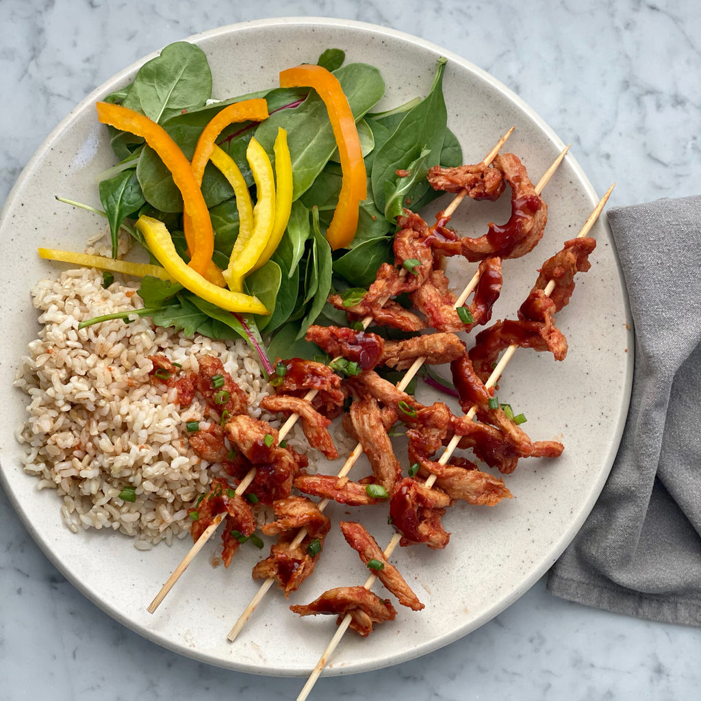 BBQ Protein Strips Vegan prepared meal delivery